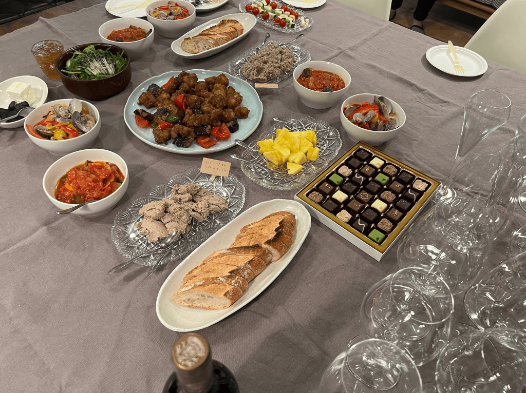 ワイン会の料理